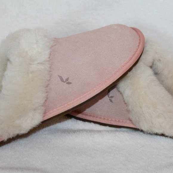 NEW UGG KOOLABURRA SUEDE FUR SLIDE SLIPPERS PINK - Picture 6 of 6